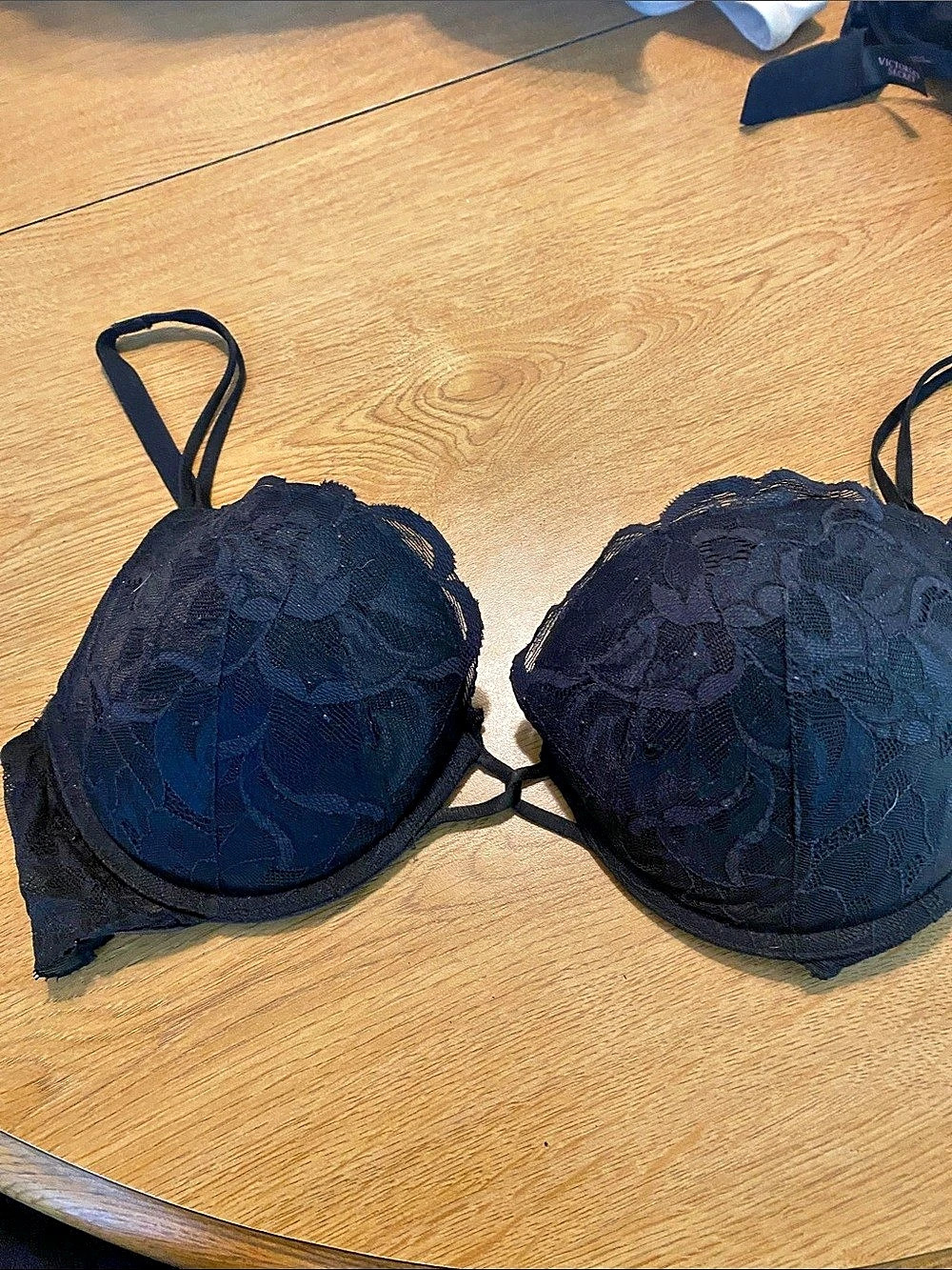 Victoria's Secret Black Lace Bra Size 36C